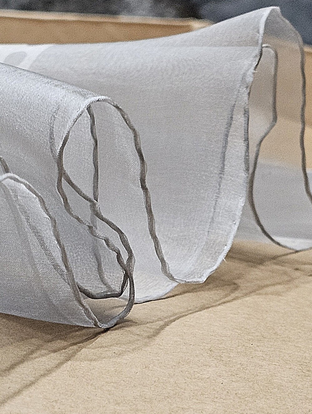 CHRISTIAN DIOR ORGANZA SCARF - Picture 9 of 14